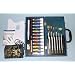 Paint Set with 12 Acrylic Paints and Brushes in Wood Box