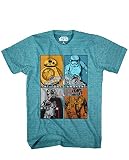 Star Wars Boys' Tee, Blue Bird Snow Heather, Medium/10-12