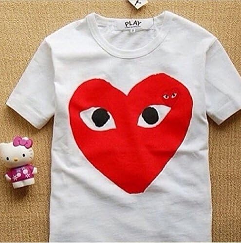New Fashion Love Heart Red PLAY T-shirt (m)