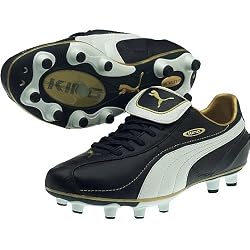 PUMA King XL I FG Cleats (New Navy/White/Team Gold