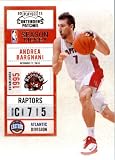 2010 11 Playoff Contenders Plates & Patches Basketball Card # 66 Andrea Bargnani Toronto Raptors In a Protective Screwdown Display Case!