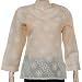 Kurti India Clothes Womens Chikan Embroidery Size S (ctop415)