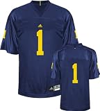 Michigan Wolverines Football Jersey: adidas #1 Navy Replica Football Jersey
