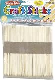 Charles Leonard Craft Sticks - Regular Size - Natural, 4-1/2" x 3/8" - 150/Bag, 66515
