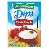 Hidden Valley Dip Mix, Fiesta Ranch Dip, 1.1-Ounce Packets (Pack of 24)