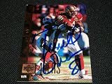 49ers COwboys Eagles Terrell Owens Auto Signed 1997 UD Card #49 TOUGH Q - Signed NFL Football Cards