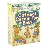 Healthy Times Premium Organic Baby Cereal, Wholegrain Oatmeal, 8-Ounce Boxes (Pack of 12)