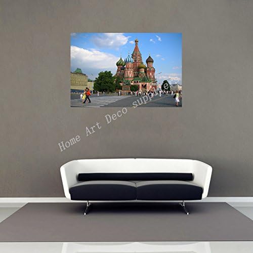 Red Square in Moscow Russia Image Home Decoration Rooms Well Designed Wallpaper Waterproof Back Glue Paper Poster WFJ388