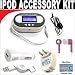 Digital 203 Channel FM Transmitter with LCD Screen + Pink mini soft Earbuds + 3-in-1 Charging kit for Apple iPod Classic, Video, Touch, Nano, iPhone 1G / 3G + DBROTH Microfiber Cleaning Cloth