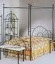 83"H Sunburst Queen Size Canopy Bed-Headboard/Footboard