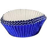 Jubilee Sweet Arts 50 Count Foil Cupcake Muffin Baking Cups, Blue