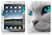 Bundle Monster Vinyl Skin Case Cover Art Decal Sticker Protector Accessories for Apple Ipad Tablet 16gb, 32gb, 64gb Wifi or 3G - Blue Cat Eye