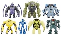 Ben 10 Ultimate Alien Set of 7 - Ultimate Spidermonkey, Terraspin, NRG, Ultimate Echo Echo Ultimate Cannonbolt, Armodrillow, Ultimate Humungousaur Toy Figure Set
