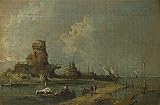 Oil Painting 'Imitator Of Francesco Guardi A Ruin Caprice', 18 x 27 inch / 46 x 69 cm , on High Definition HD canvas prints is for Gifts And Bed Room, Dining Room And Foyer Decoration
