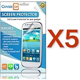 CoverON&reg; 5 PACK CLEAR ANTI-GLARE LCD Screen Protector Shield for LG L40G OPTIMUS EXTREME [WCC740]