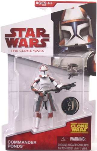 Star Wars 2009 Clone Wars Animated Exclusive Action Figure Commander Ponds