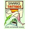 Sharks Tattoos (Temporary Tattoos)