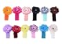 Bundle Monster 24-Piece Daisy Flower Clip Crocheted Baby Headbands / Hair Clips Mixed Color Lot for Girls - Fits 0 to 5yrs Toddler
