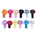 Bundle Monster 24-Piece Daisy Flower Clip Crocheted Baby Headbands / Hair Clips Mixed Color Lot for Girls - Fits 0 to 5yrs Toddler