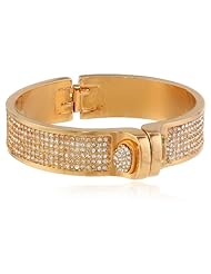 KARA by Kara Ross "Baby Shirt" Gold-Plated and Crystal Cuff Bracelet