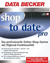 Shop to Date Pro, CD-ROM das flexible Online-Shop-System f&uuml;r grenzenlosen E-Commerce. F&uuml;r Windows 98/98SE/ME/2000/XP