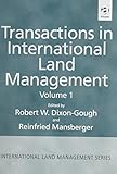 Transactions in international land management. Vol. 1