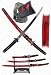 Trademark Marble Red Katana Super Set