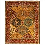 Safavieh Heritage Collection HG111A Handmade Burgundy Hand-spun Wool Area Rug, 8.3 x 11 Feet