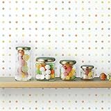 壁紙シール リフォームシート DIY　防水、カビ　シンプル　はがせる 50cm×50cm　ｐｖｃ　カラフルー　ドット