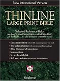 Thinline Large Print Bible: New International Version Burgundy Bonded Leather