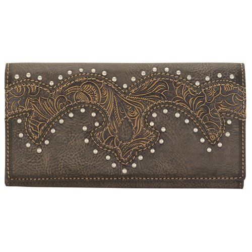 Faux Leather Wallet - Ladies -Taupe - Cody - Bandana