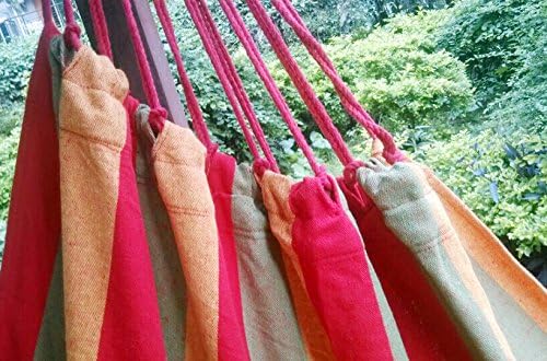Garden Outdoor Sleeping Hammock Hanging Seat 100% Cotton Swing Chair Gift Party