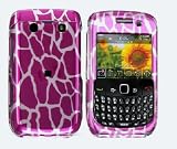 Pink Giraffe Crystal Phone Case Cover for Blackberry Bold 9700 Onyx