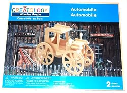 Creatology Wooden 3D Puzzle, Automobile with Spoke Wheels (1 Each)