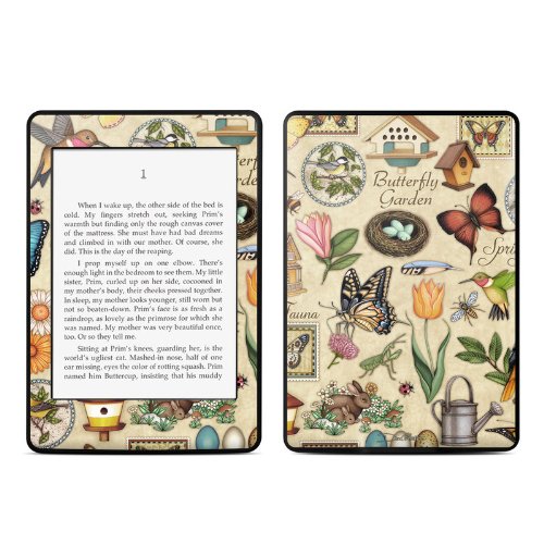 Spring All Design Protective Decal Skin Sticker for Amazon Kindle Paperwhite eBook Reader (2-point Multi-touch)