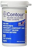 UPC 301937097508 product image for Bayer Contour Diabetic Test Strips (Pack of 50) | upcitemdb.com