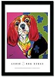ANNIE Bassett Hound Dog Ron Burns Framed Art Print