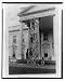 Historic Print (L): The White House is undergoing its annual inspection and repair