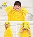 Tonwhar® Pikachu Kigurumi Costumes for Children Kids Cuddly Onesie Pajamas (105(height:45.27