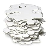 Jigsaw2order Extra Large Blank Jigsaw Puzzle, Wedding Guest Book Puzzle, 105 Large Numbered Blank Puzzle Pieces, Size 18 x 37in