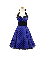 Vintage Cotton Polka Dot Print Bandage Dress/Evening Dress/Wedding Party Dress 