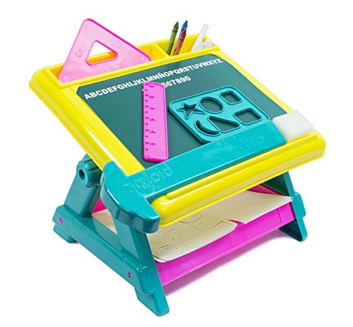 Design and Doodle 15-Piece Creativity Center Tabletop Art Desk