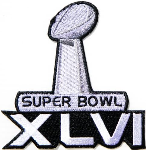 SUPER BOWL XLVI NFL Logo Sign Patch Iron on Applique Embroidered Sew Gift BY SURAPAN