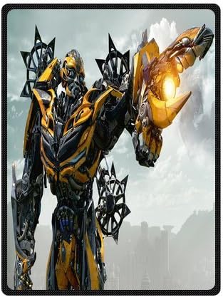 Daniellestore Soft Bed sheet Plush Throw Blanket Bedding Sleep Transformers Bumblebee 58x80 Inch