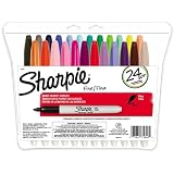 Sharpie Fine Point Permanent Markers, 24 Colored Markers (75846)