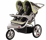 InStep Safari Double Stroller - Grey/Green -- green