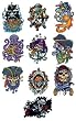 Pirate Tattoos - Set of 10 Larger Tats