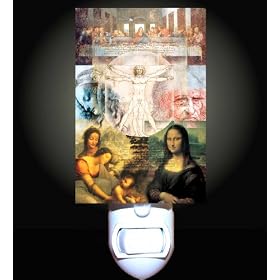 Da Vinci Art Montage Decorative Night Light