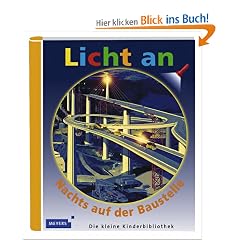 Licht an. Nachts auf der Baustelle