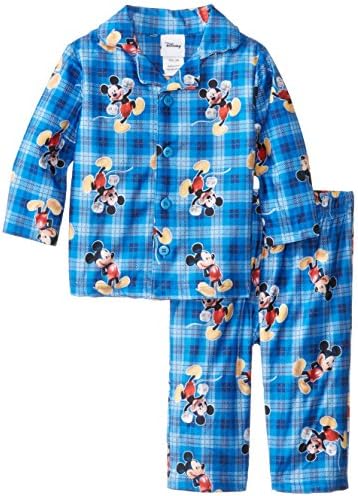 Mickey Mouse Baby Boys' Coat Pajama Set, Multi, 24 Months